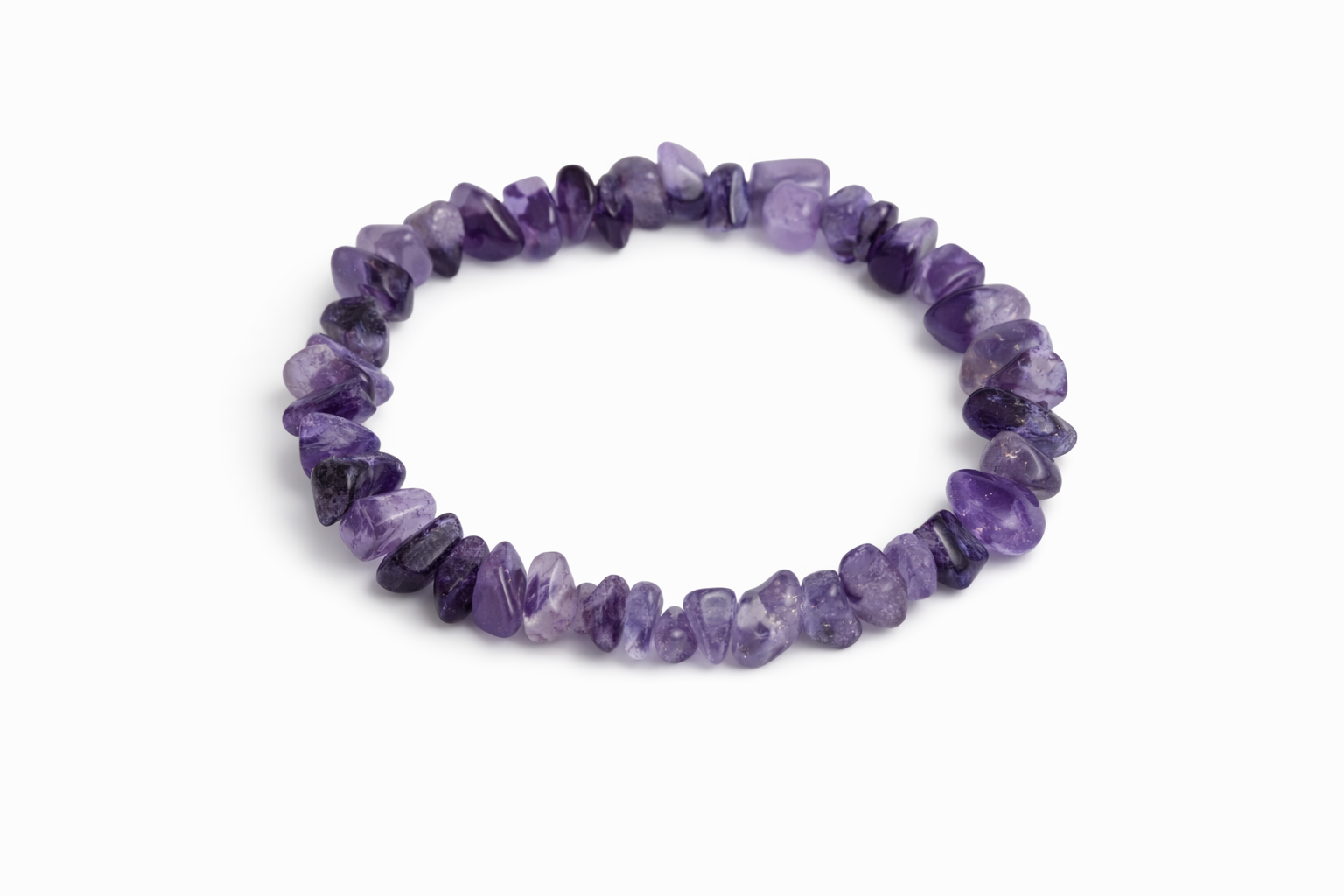 Natural Crystal Chip Bracelet