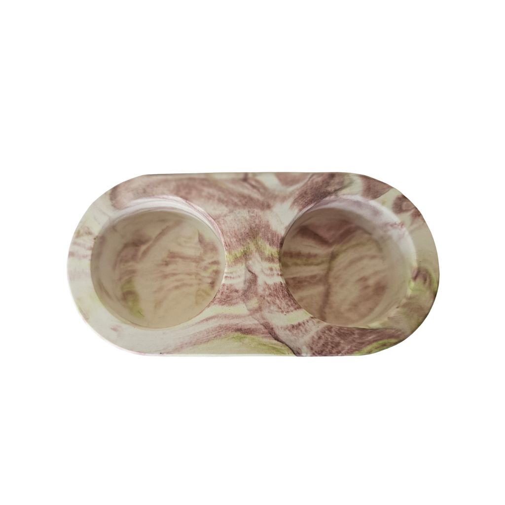 Eco Resin Double T-Light Holder