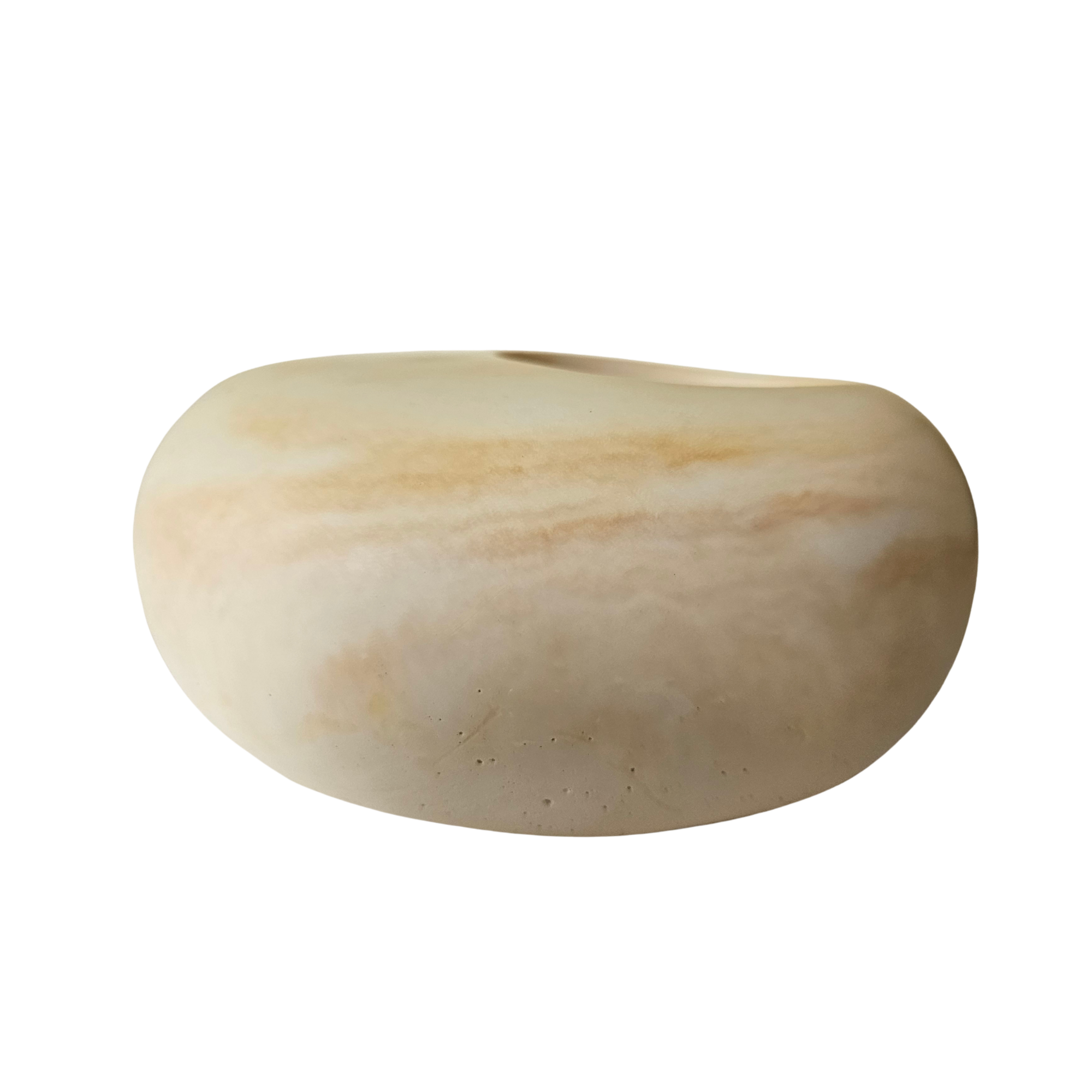 Eco Resin T-Light Holder - Pebble Shaped