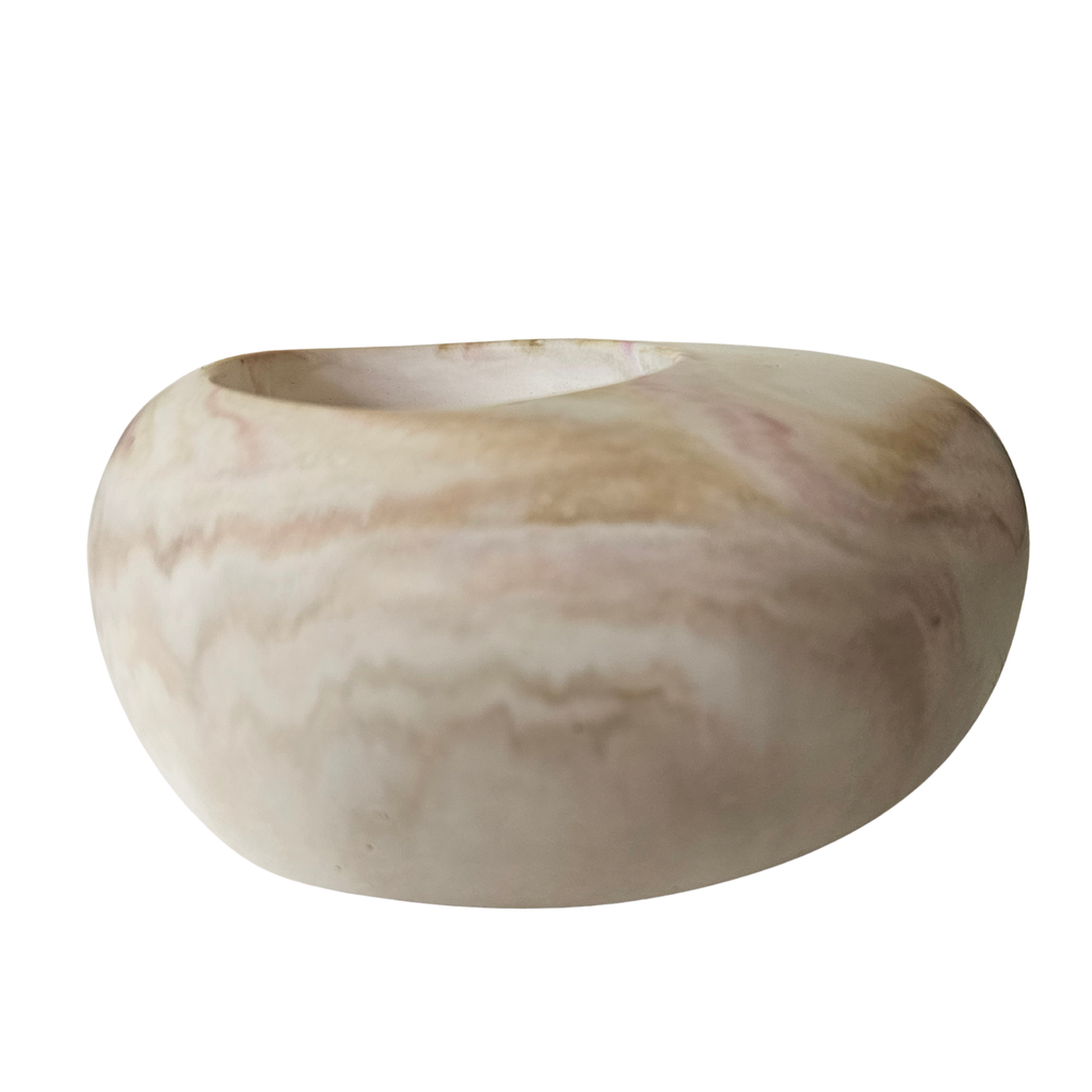 Eco Resin T-Light Holder - Pebble Shaped
