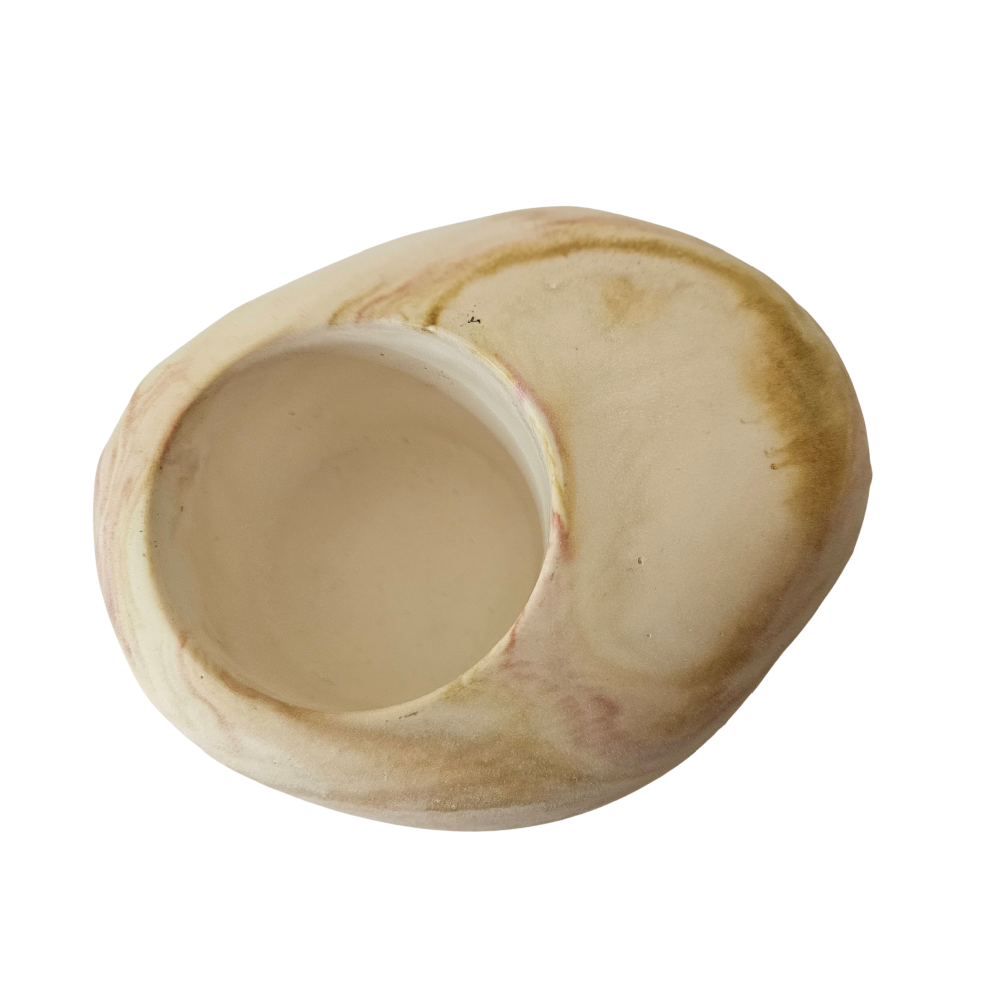 Eco Resin T-Light Holder - Pebble Shaped