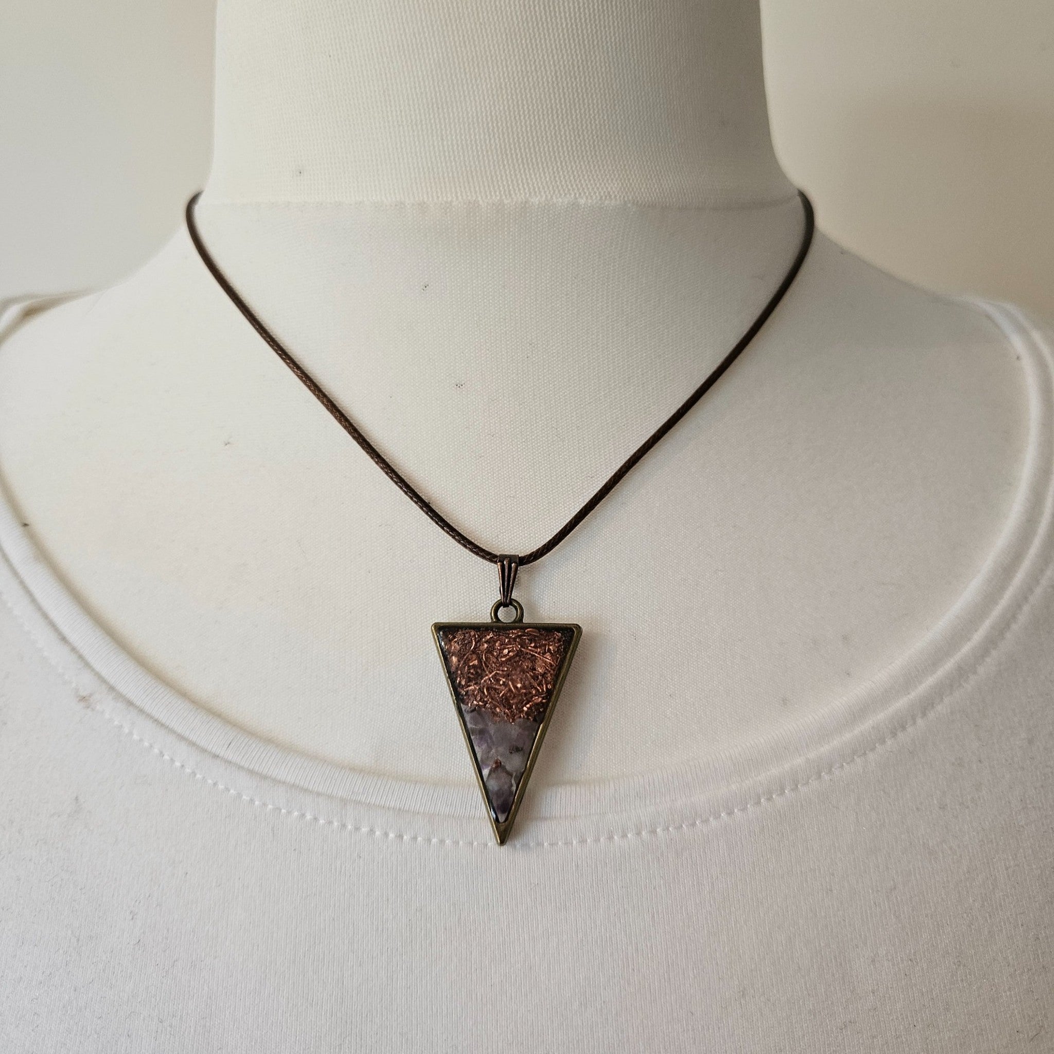 Mini Orgonite Triangle Pendant