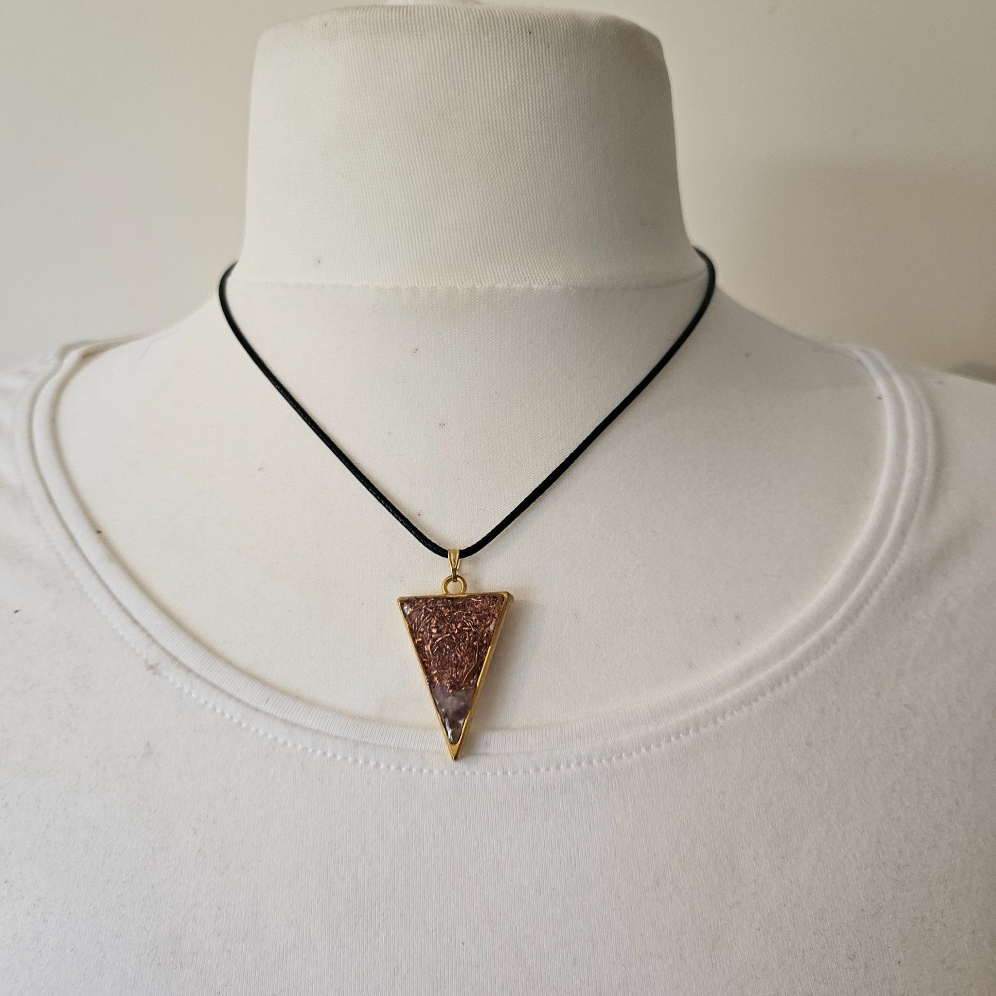 Mini Orgonite Triangle Pendant