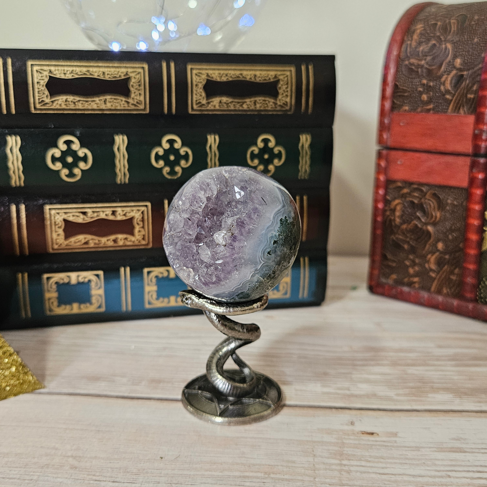 Druzy Amethyst Sphere