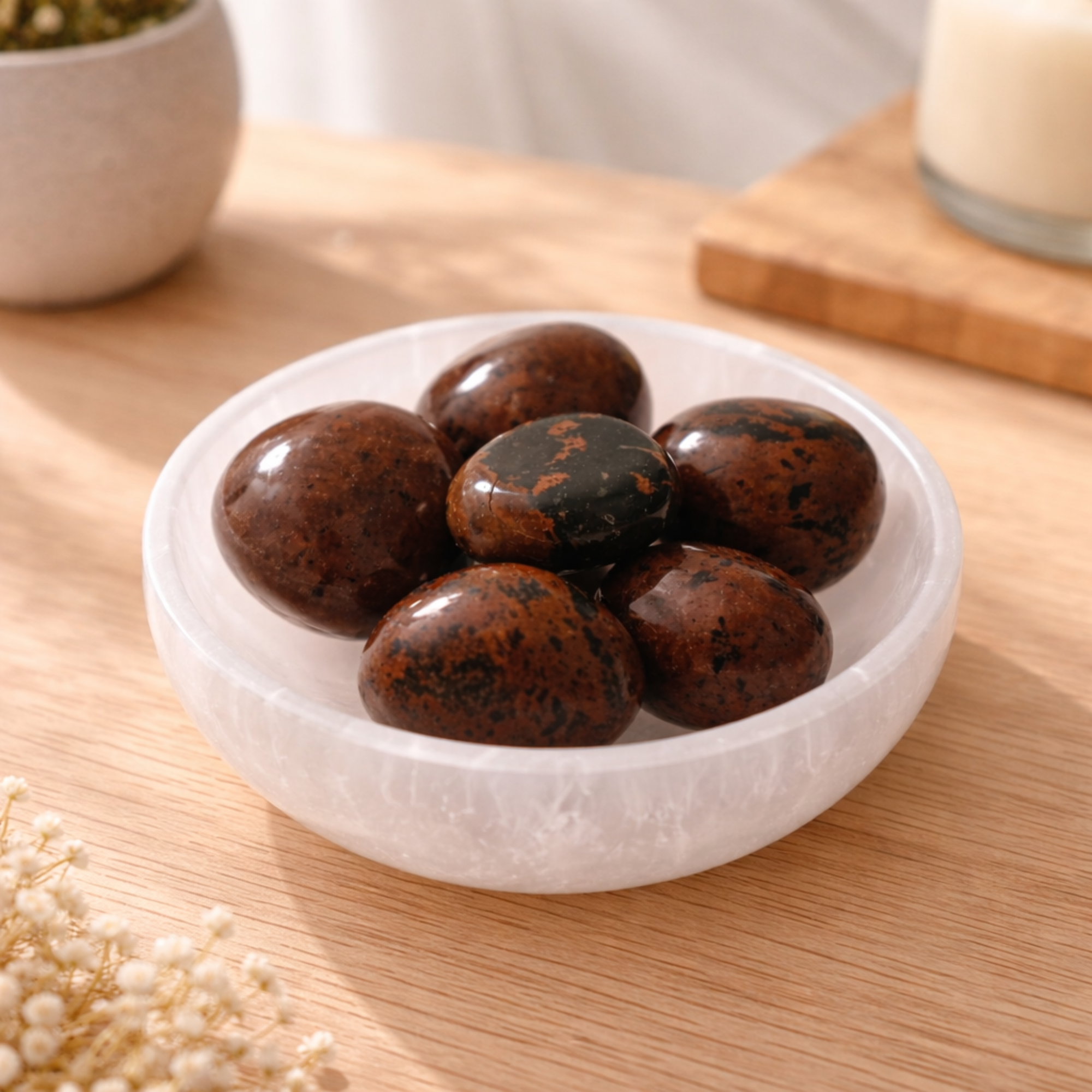Mahogany Obsidian Tumble Stones