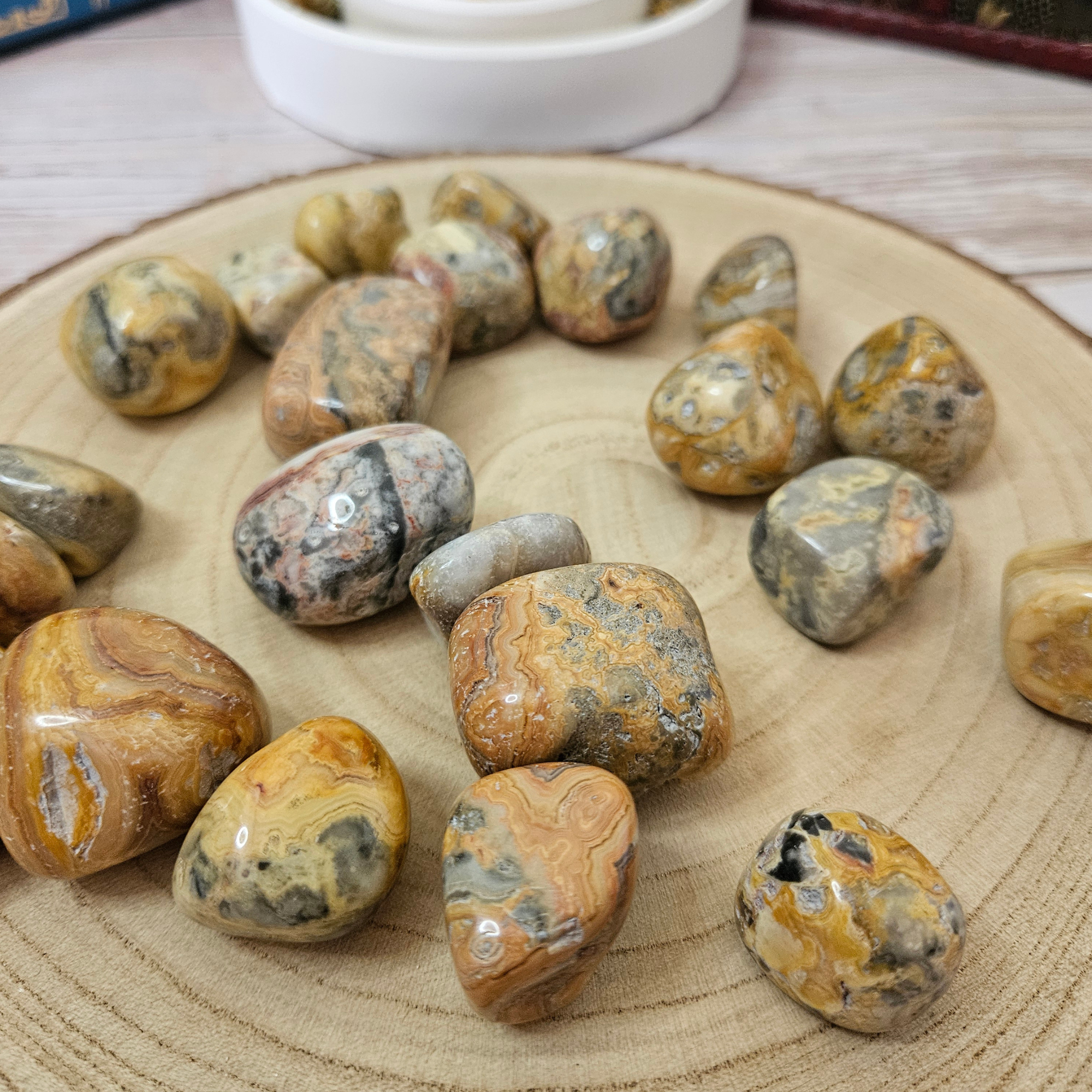 Crazy Lace Agate Tumble Stones
