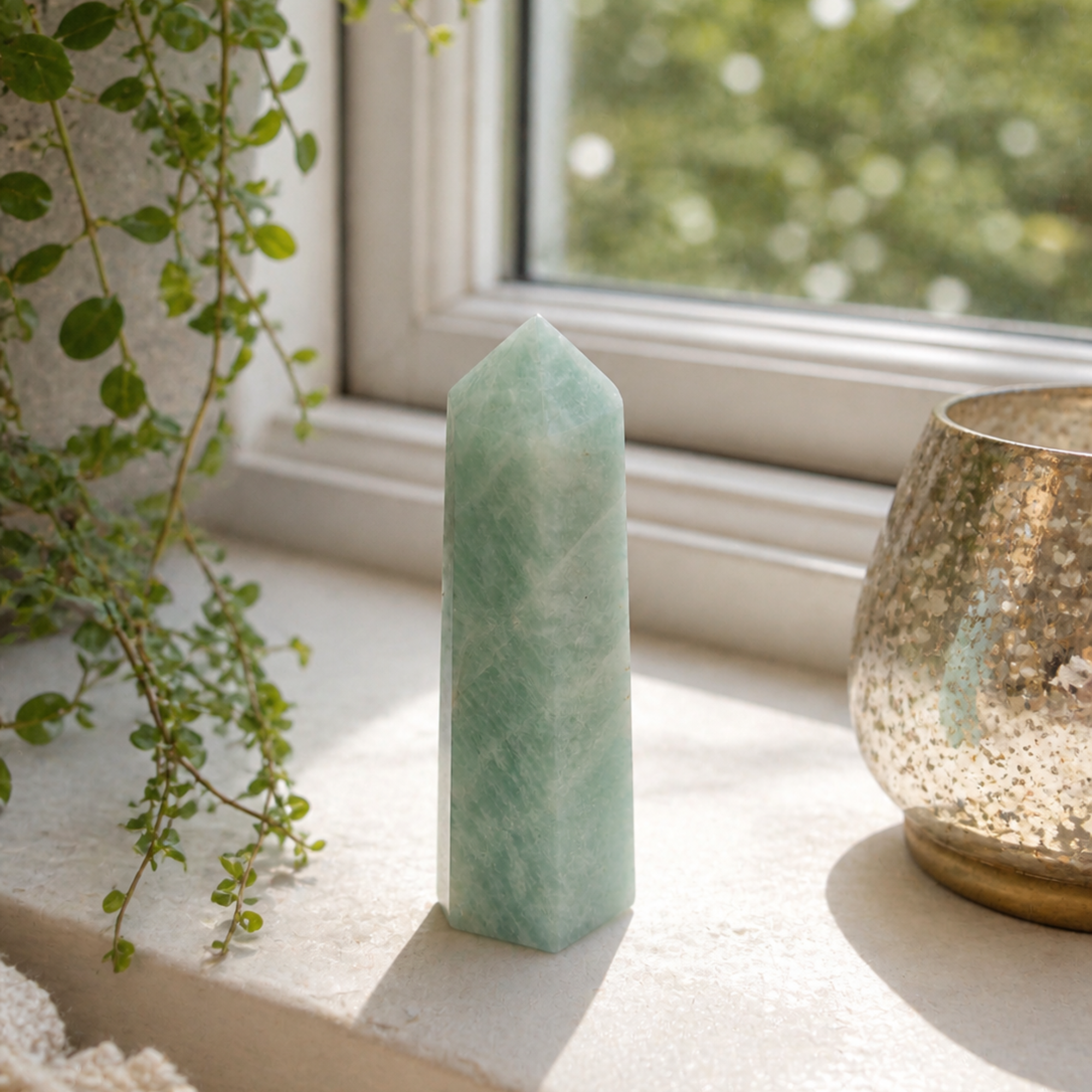 Amazonite Crystal Tower