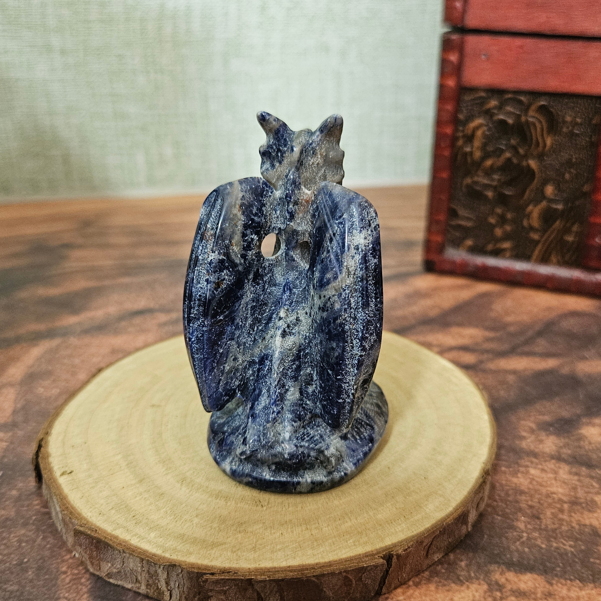 Sodalite Dragon Carving