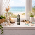 Moss Agate Crystal Tower