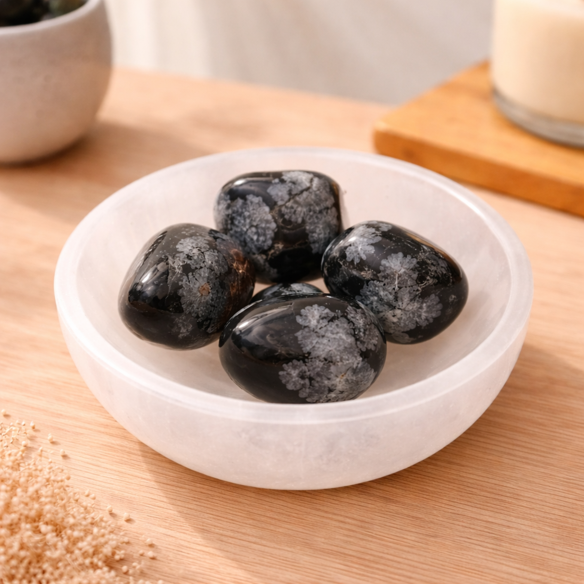 Snowflake Obsidian Tumble Stones