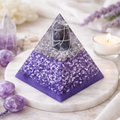 Amethyst Healing Orgonite Pyramid