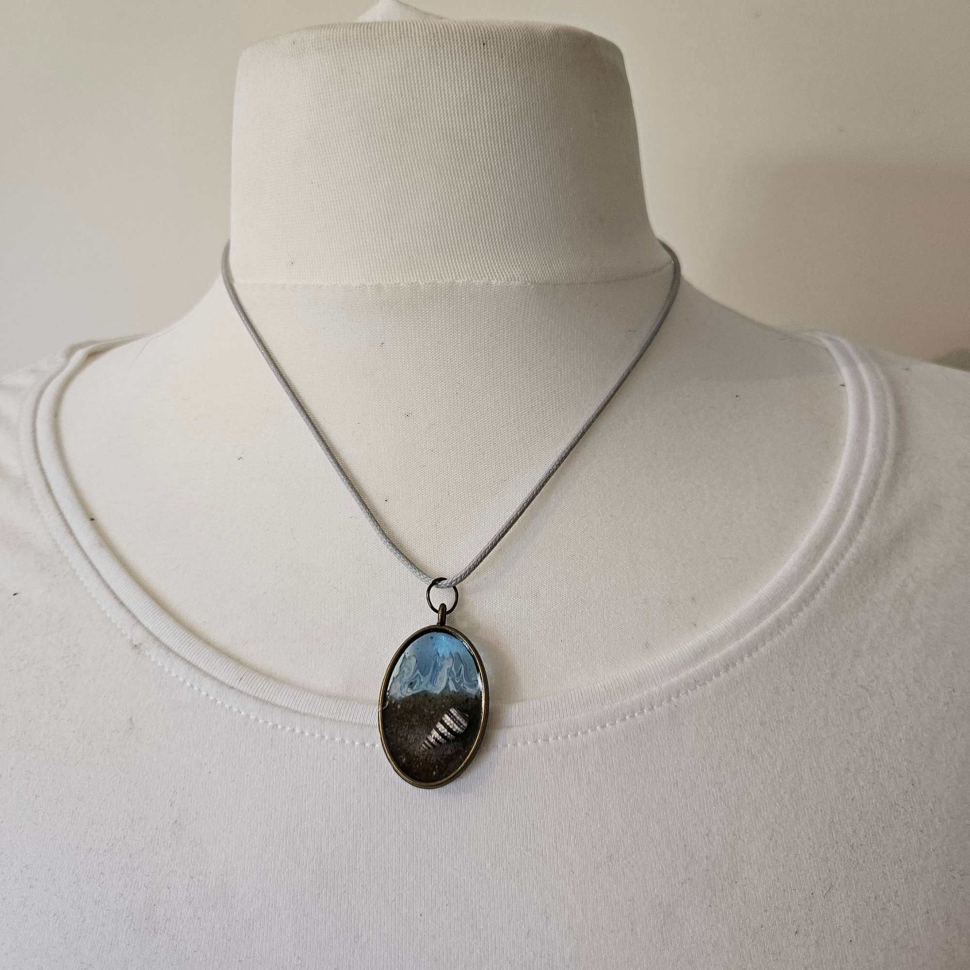 Handmade Beach Resin Necklace