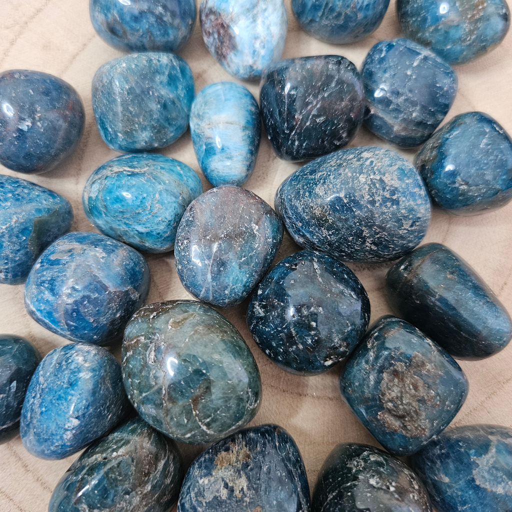 Blue Apatite Tumble Stones