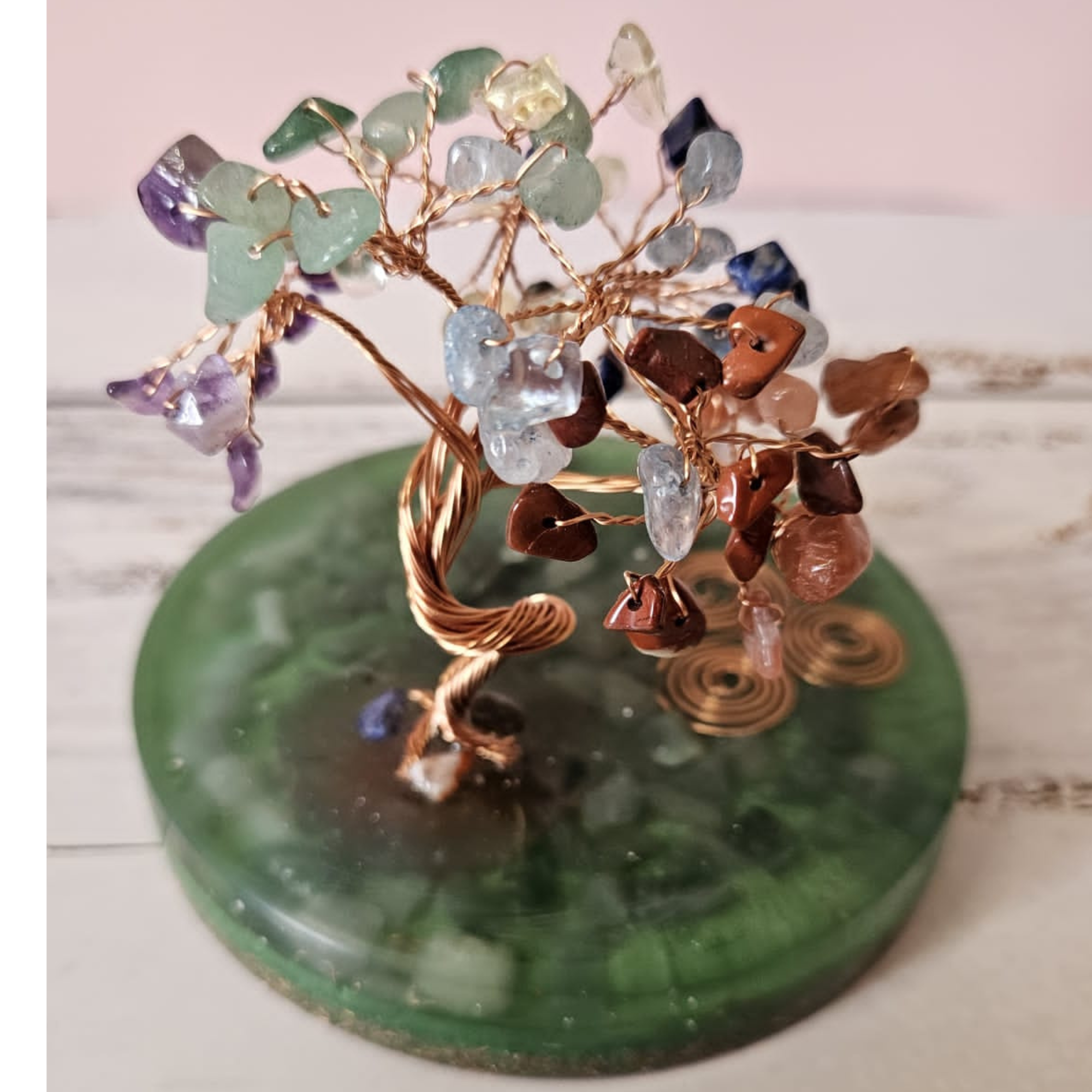 Tree of Life Mini Orgonite Charging Plate