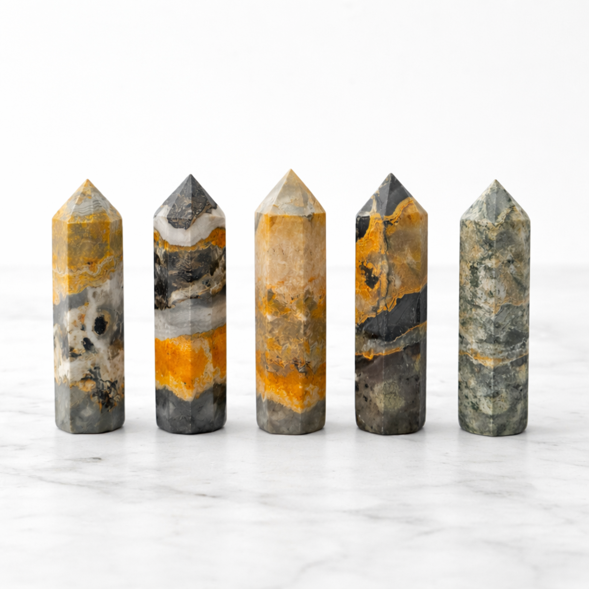 Bumblebee Jasper Towers (8-9 cm)