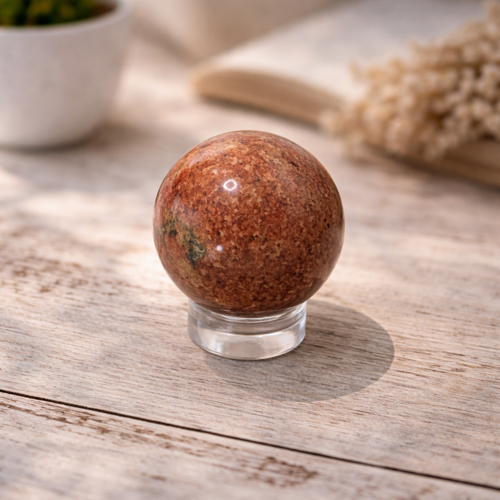 Red Jasper Mini Sphere (25–30mm)