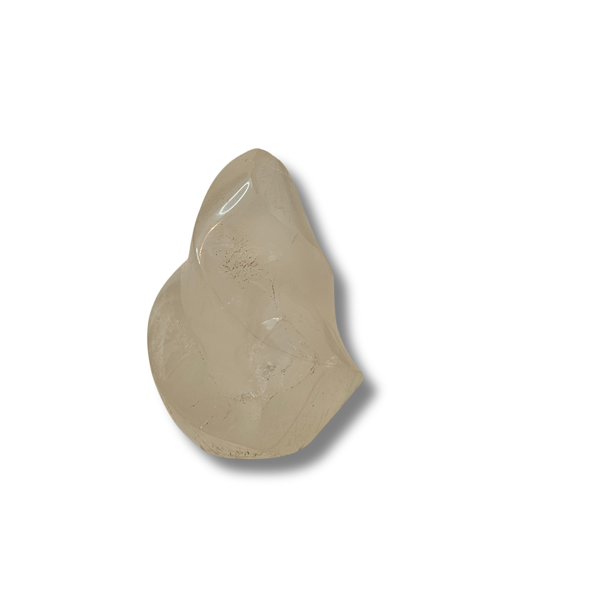 Clear Quartz Flame Carving