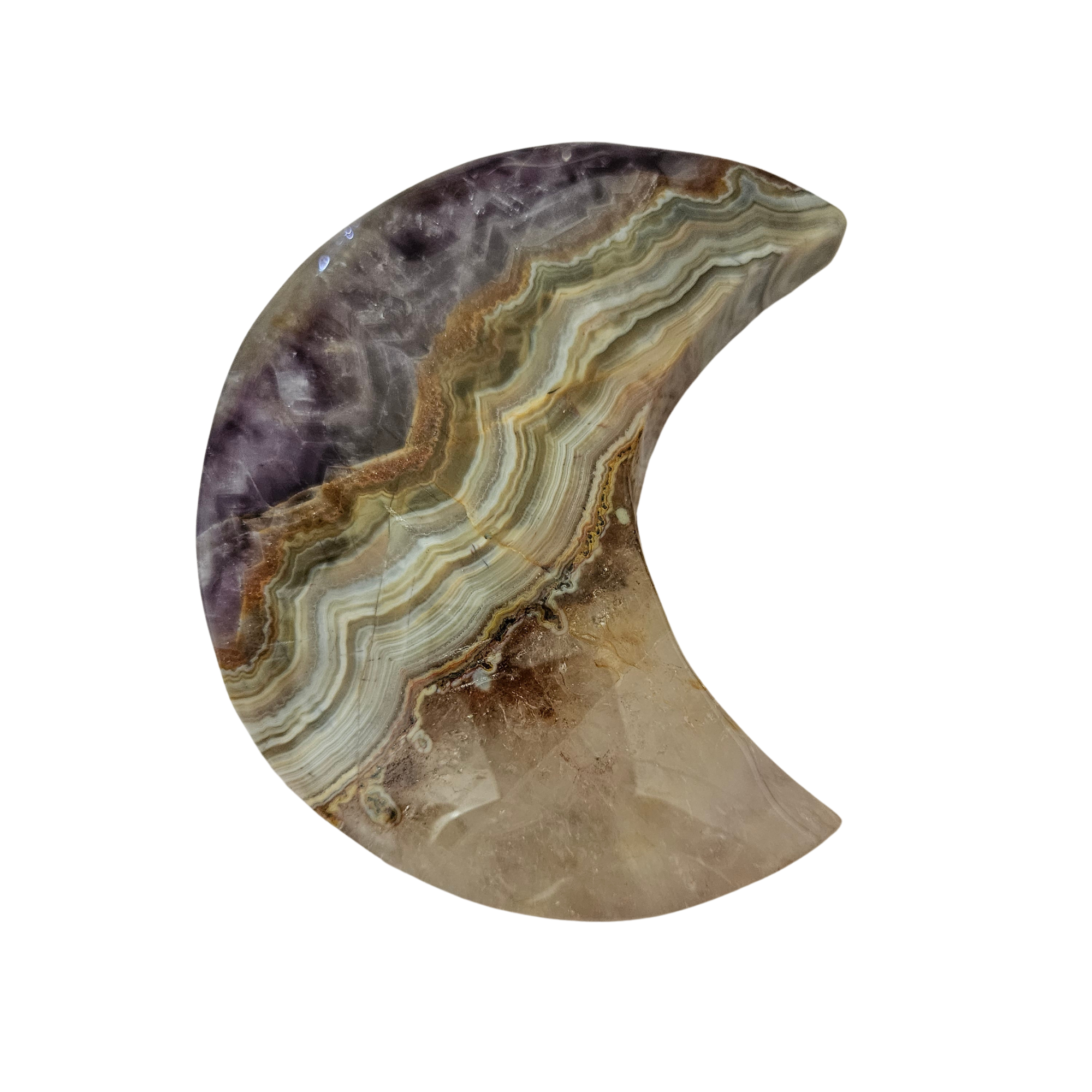 Dream Amethyst Crescent Moon with Stand