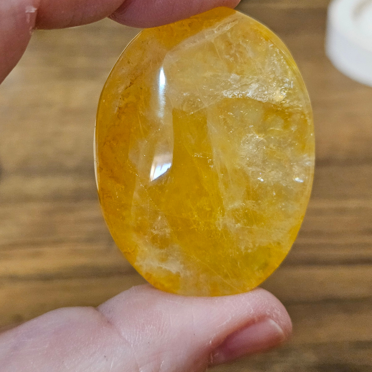 Golden Healer Quartz Palm Stone ✨