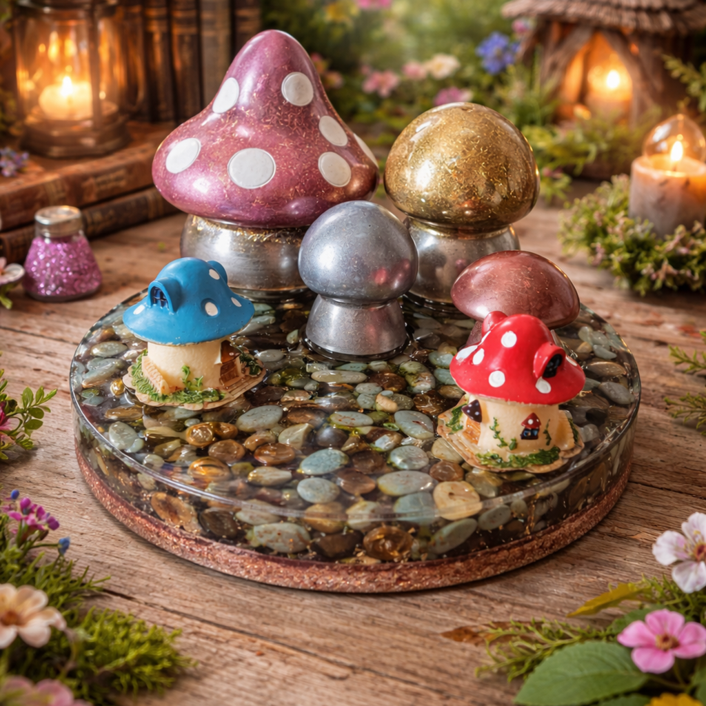 Orgonite Mushroom Charging Plate