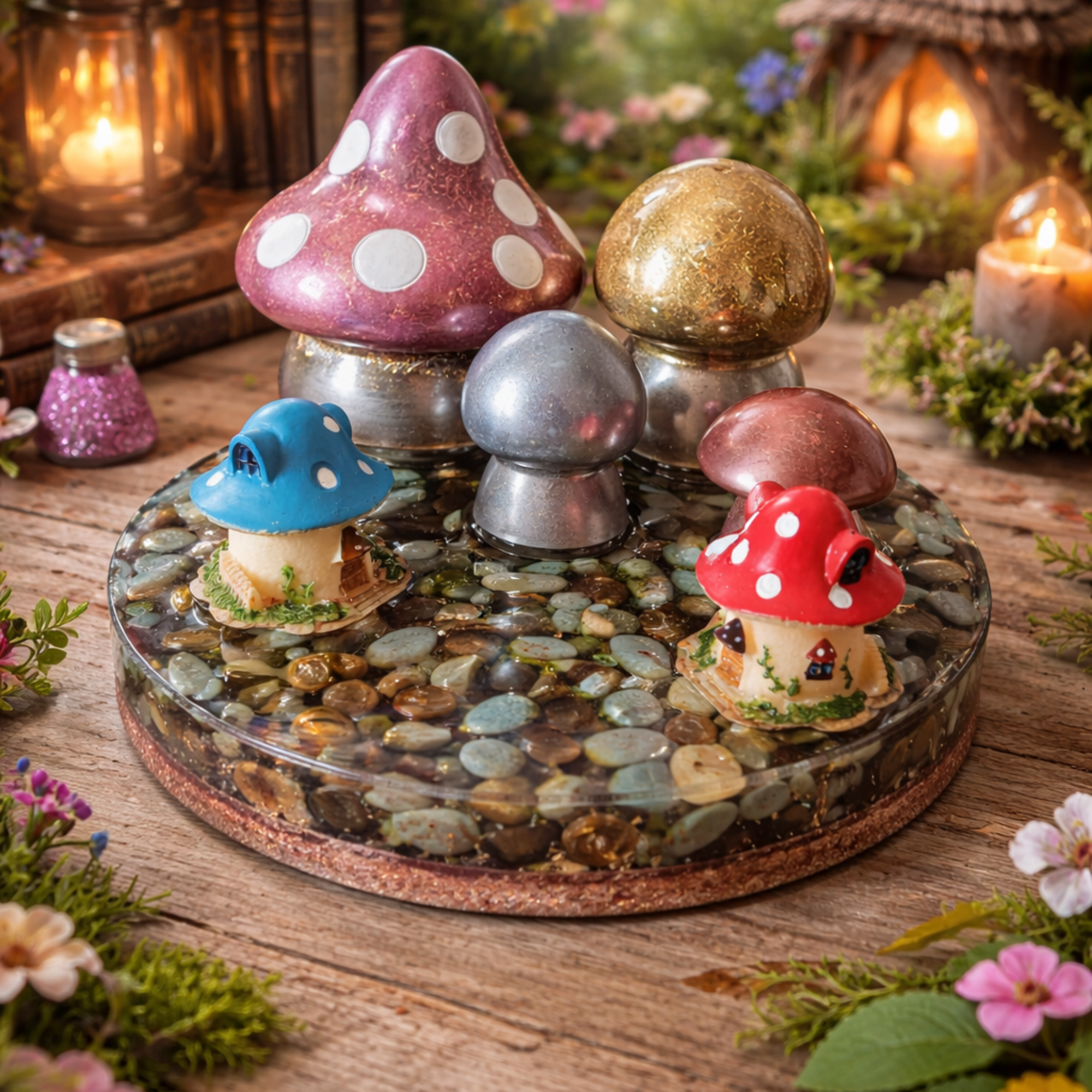 Orgonite Mushroom Charging Plate