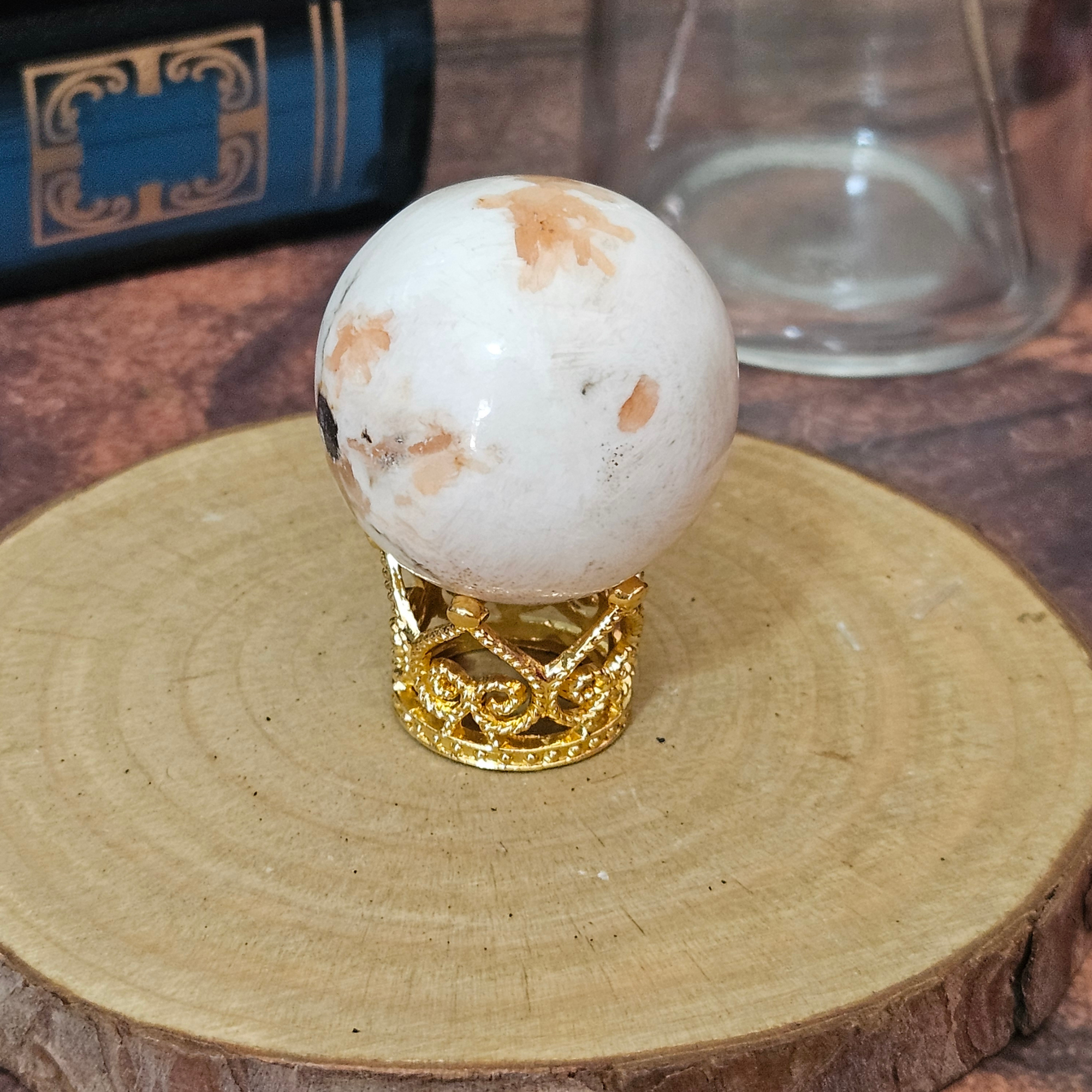 Flower Agate Mini Sphere 3cm