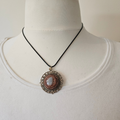 Handmade Copper & Amazonite Orgonite Pendant