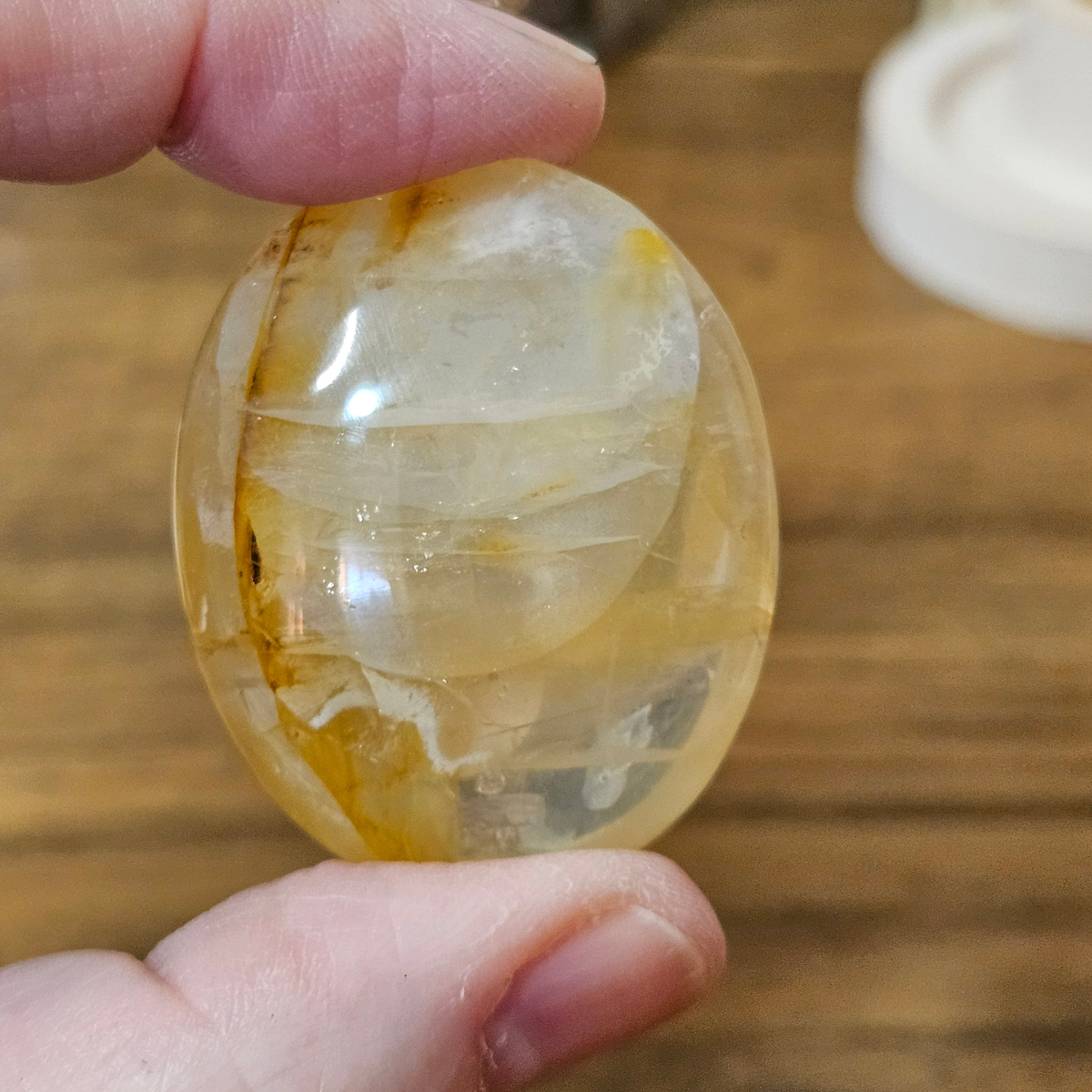 Golden Healer Quartz Palm Stone ✨