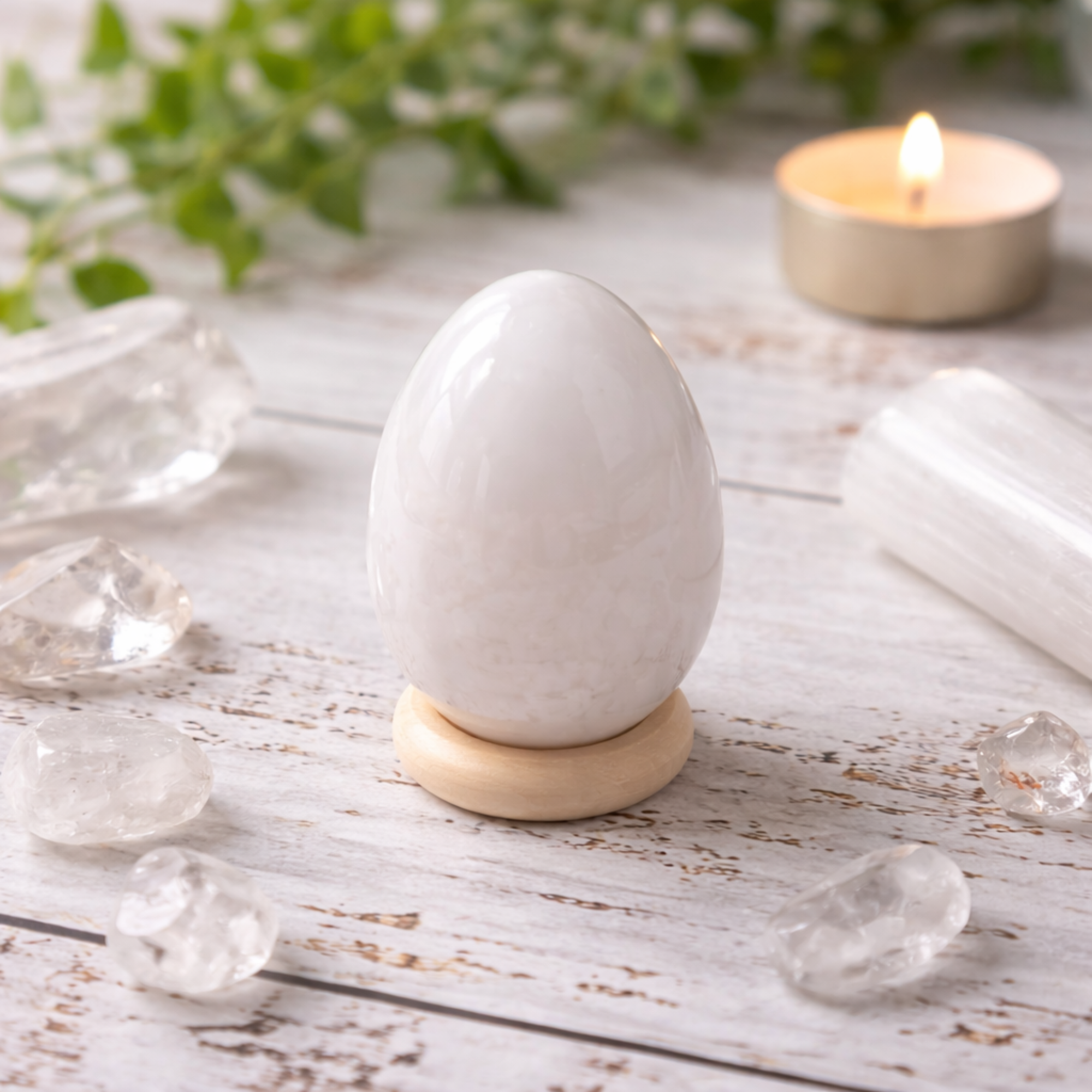 Small Milky Quartz Eggs - 60g