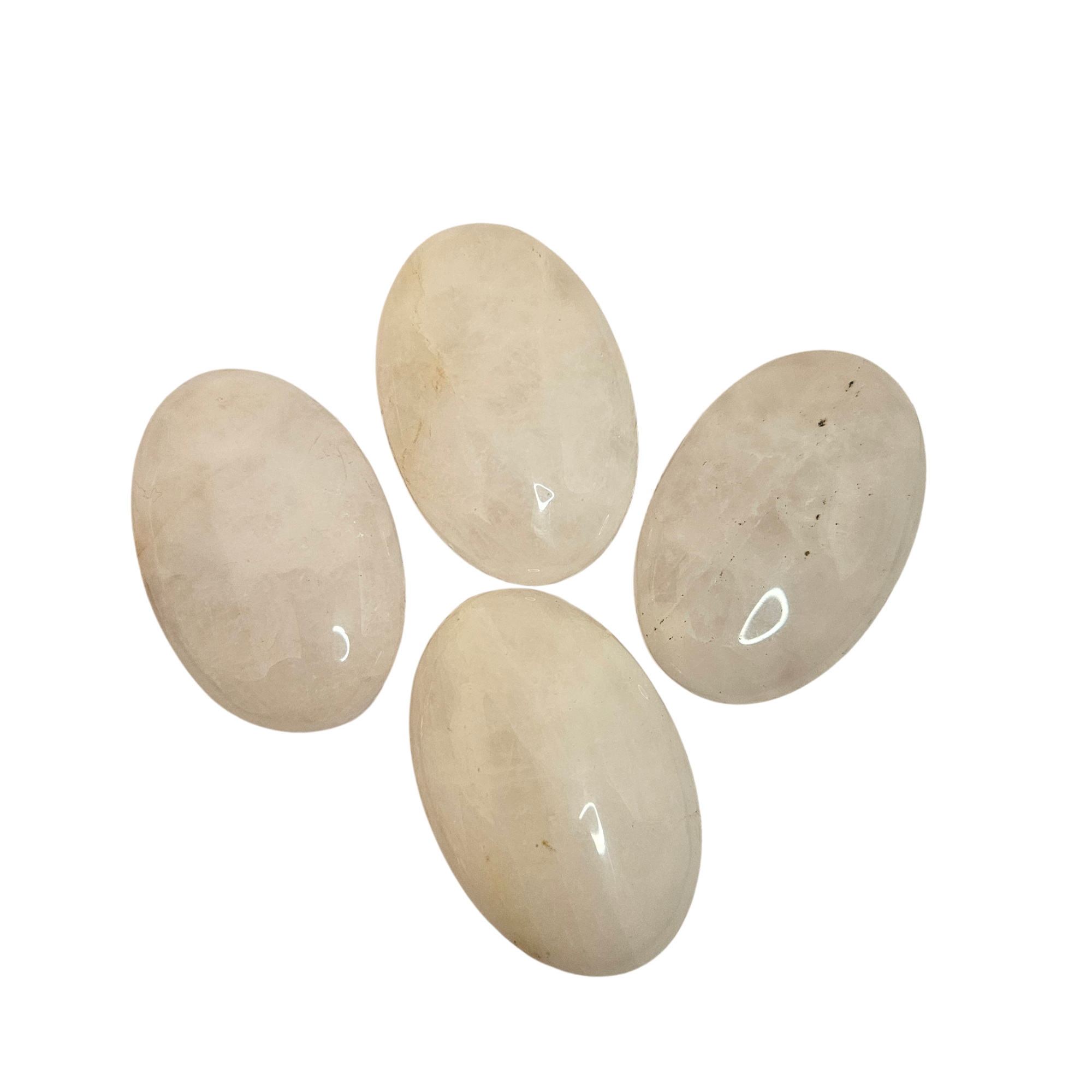 Milky Quartz Palm Stones Intuitively Chosen