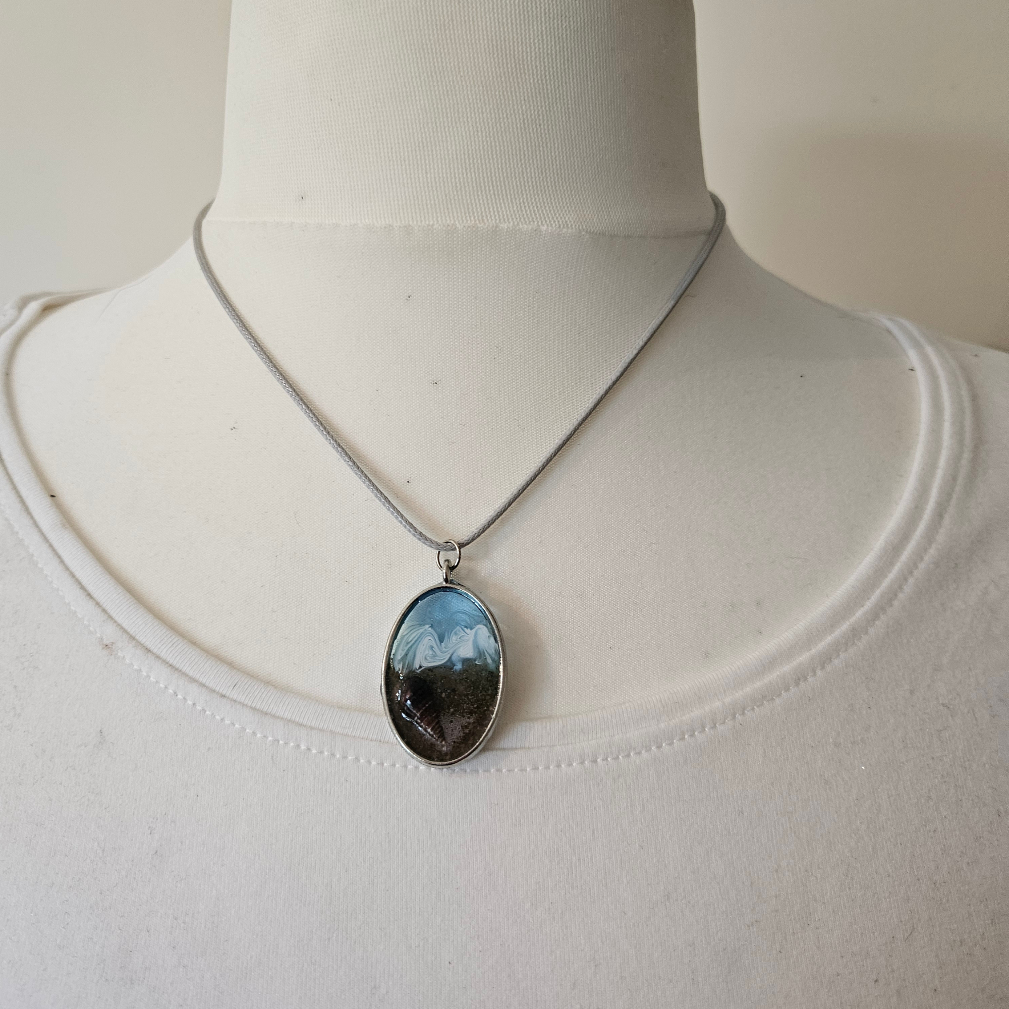 Handmade Beach Resin Necklace