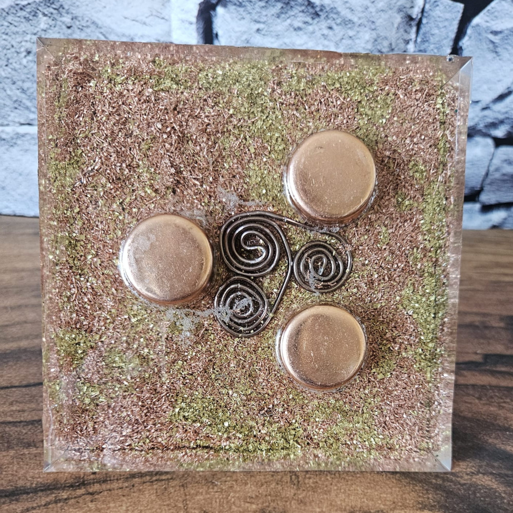 Selenite & Shungite Protection Orgonite Pyramid