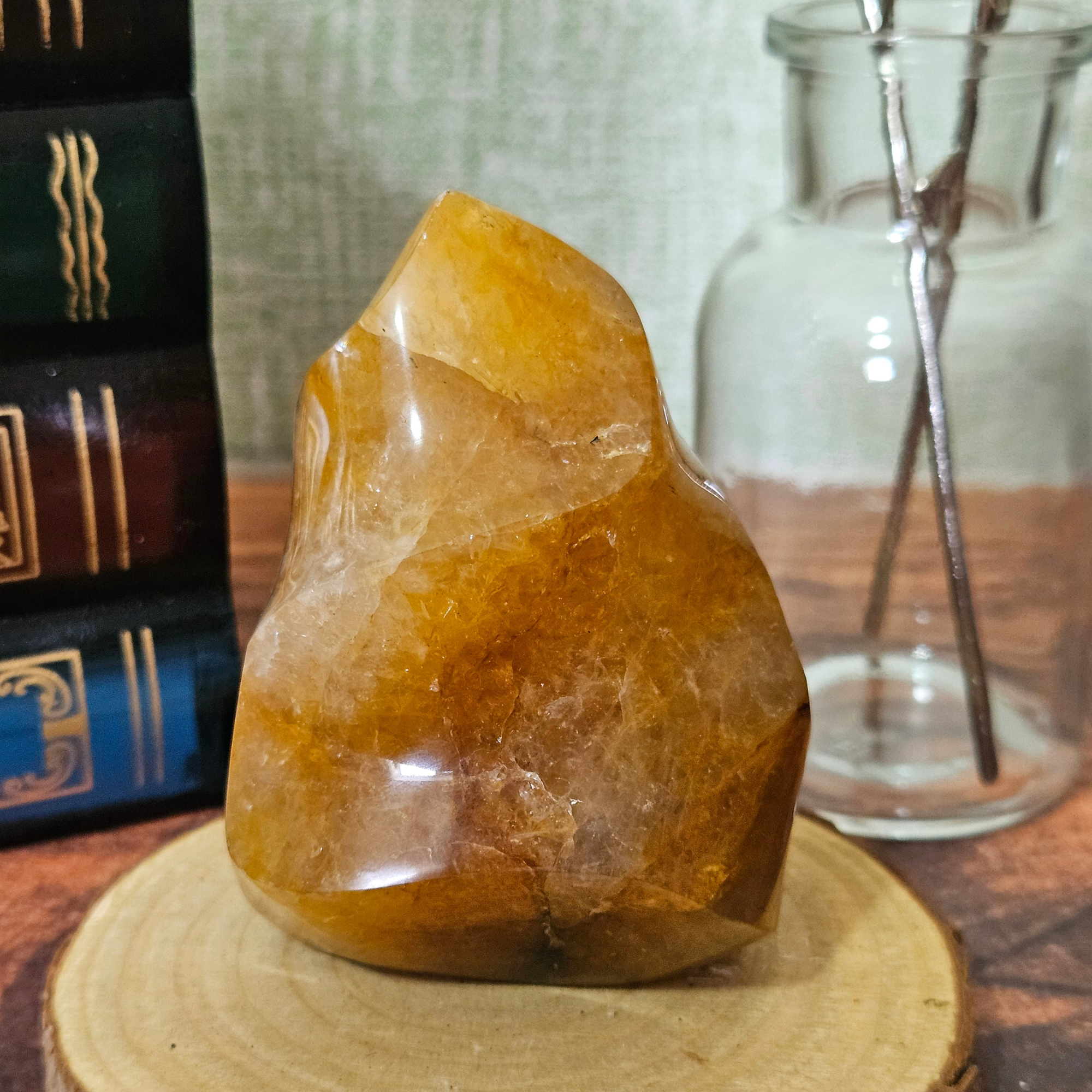Golden Healer Quartz Flame