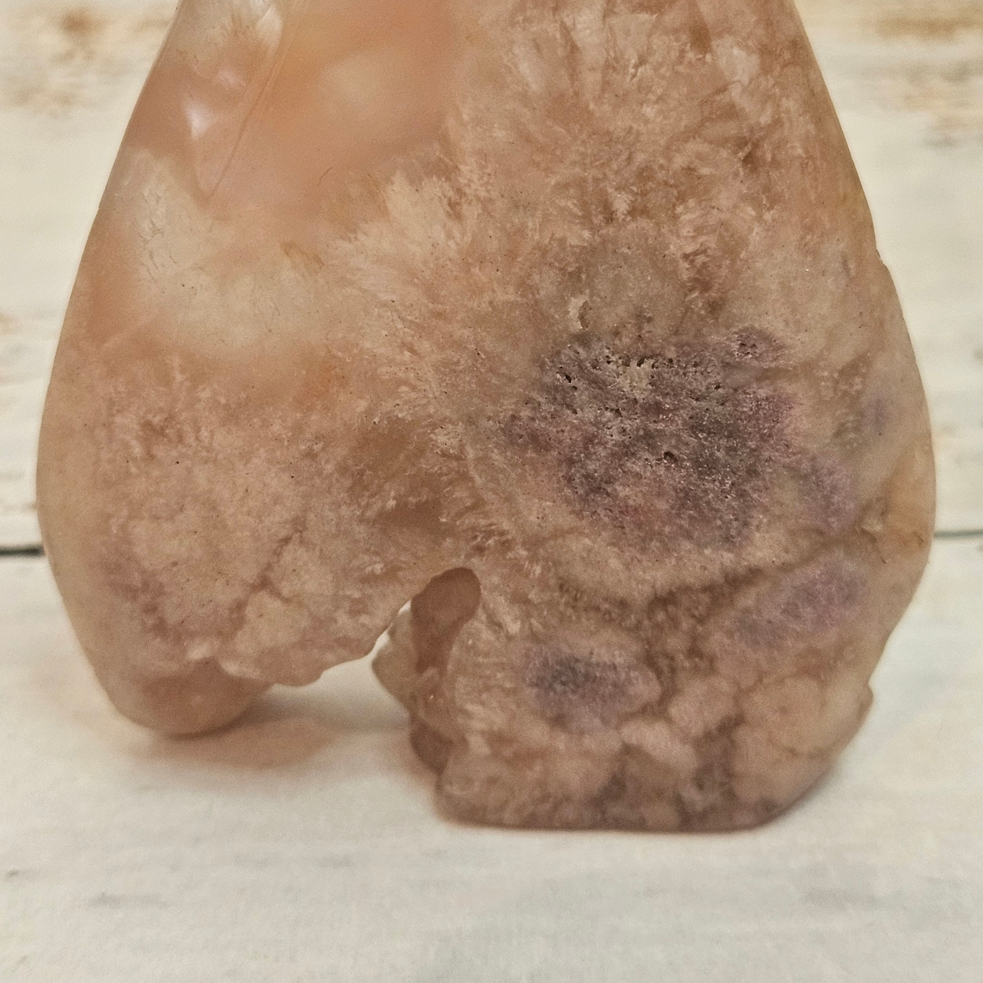 Flower Agate Teardrop