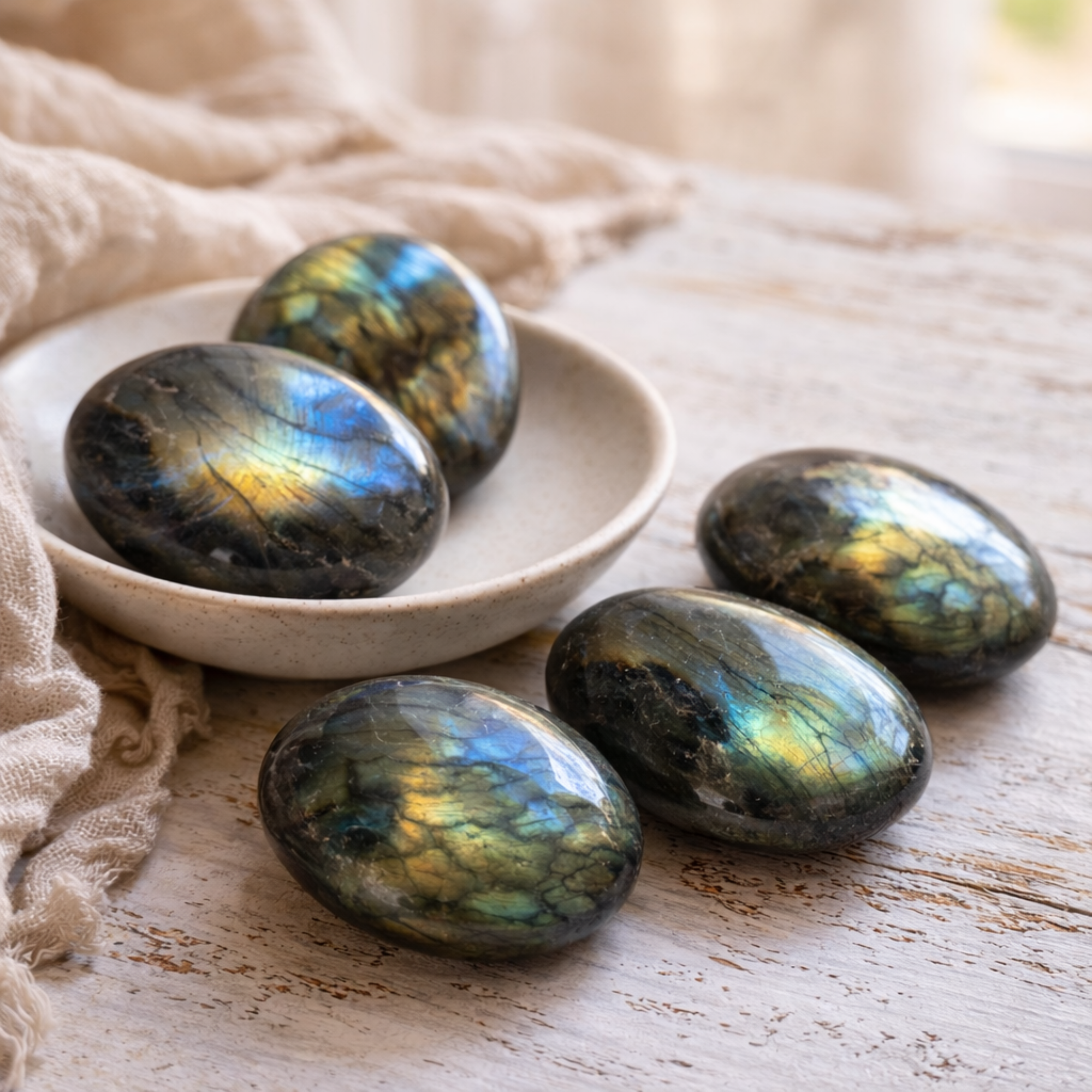 Labradorite Palm Stone Intuitively Chosen