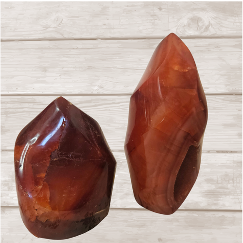 Carnelian Flame Carvings – Large