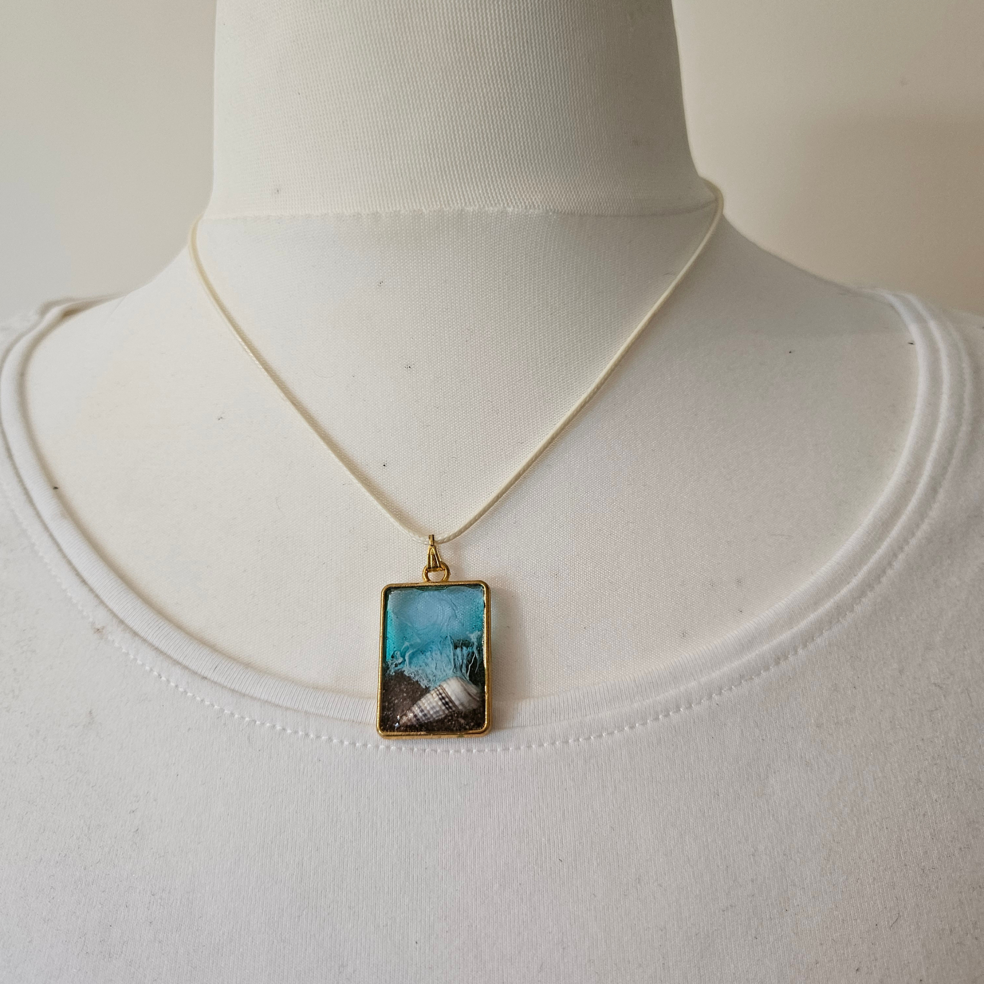 Handmade Beach Resin Necklace