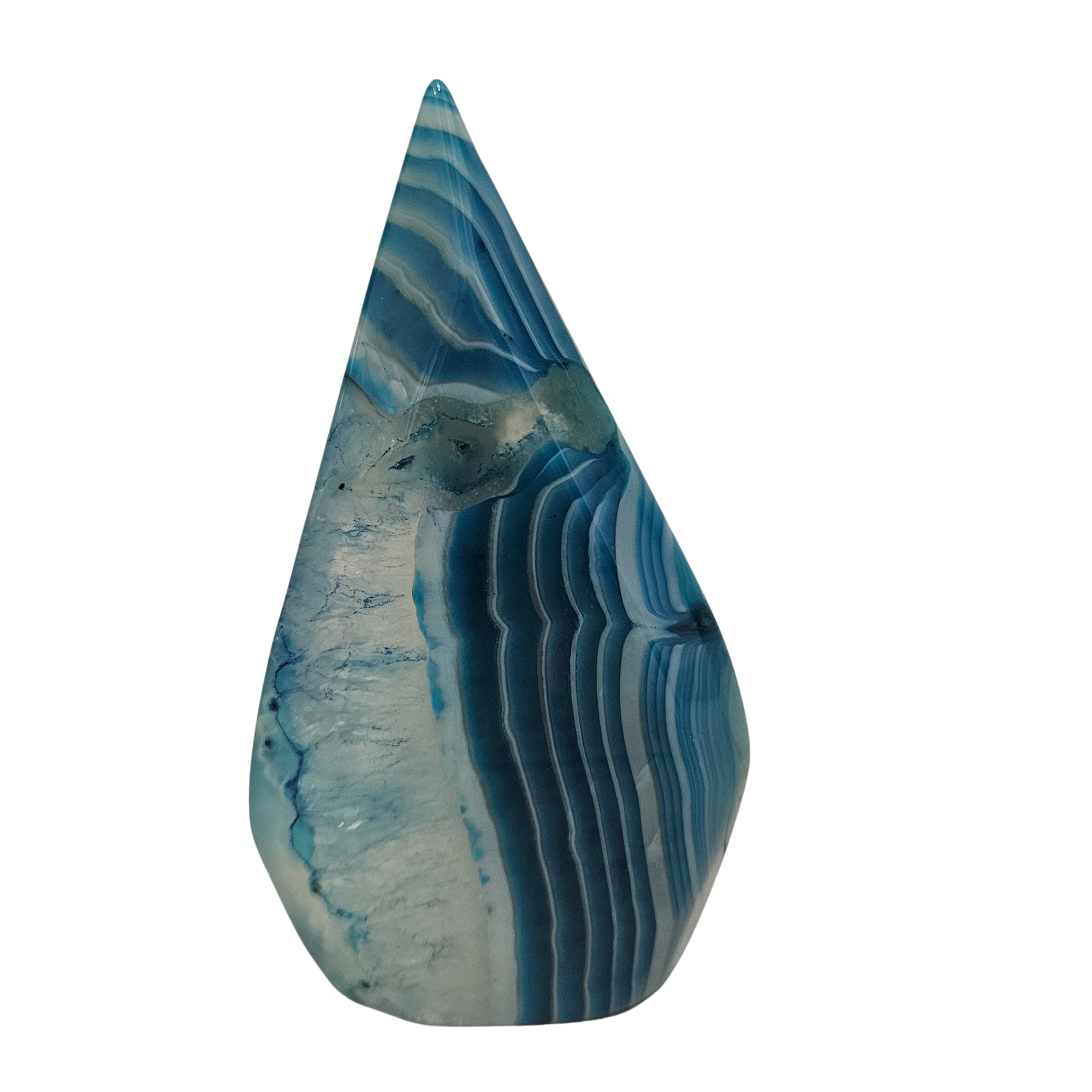Dragon Vein Dyed Agate Teardrops