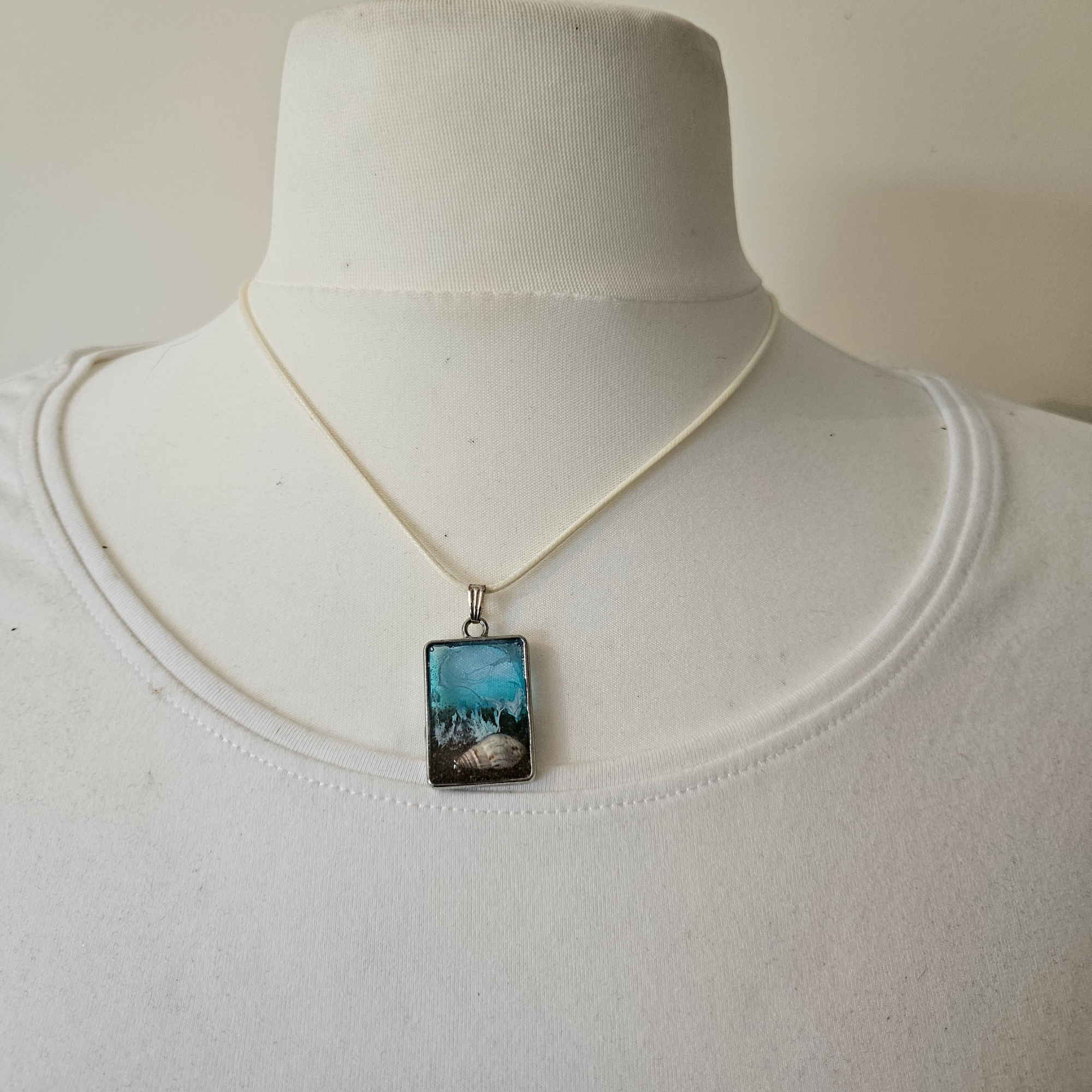 Handmade Beach Resin Necklace