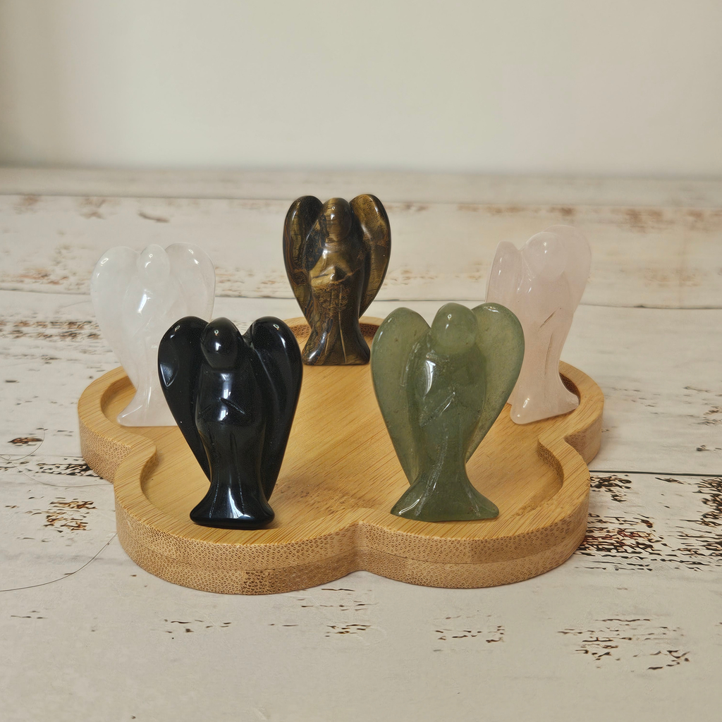 Mini Crystal Angel Carvings