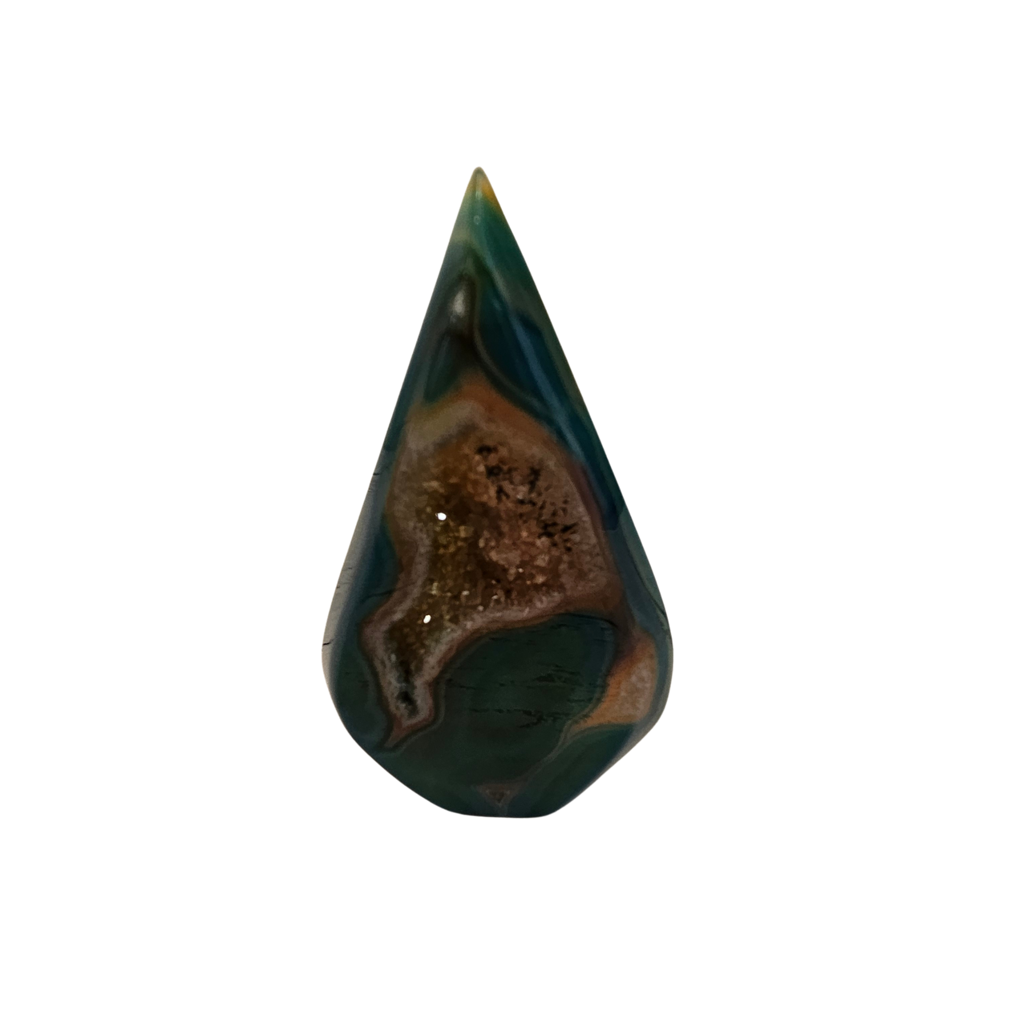 Dragon Vein Dyed Agate Teardrops