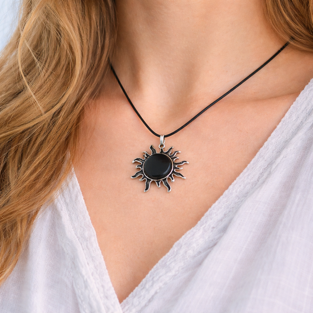Sunburst Crystal Pendant