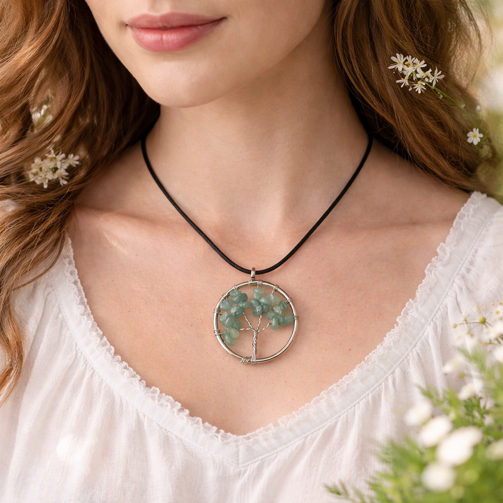 Crystal Tree of Life Pendant