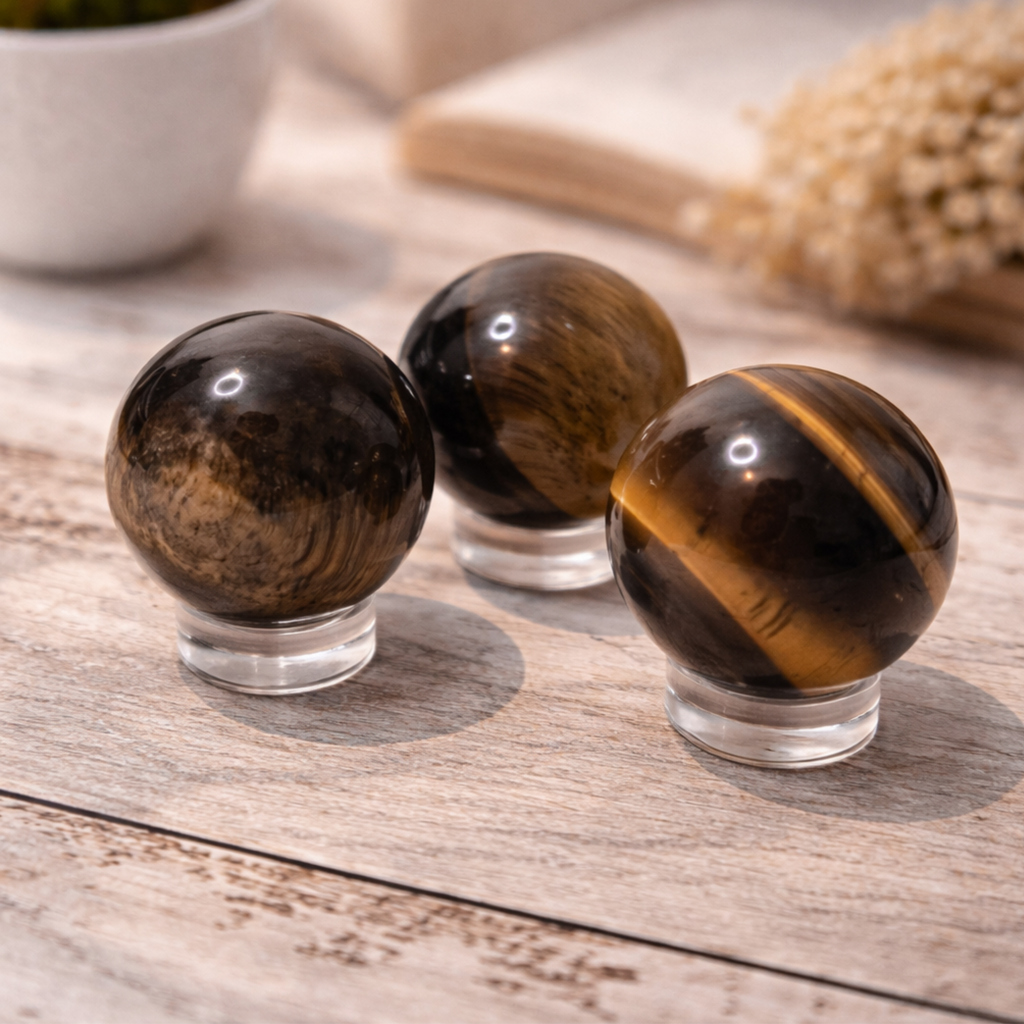 Tiger’s Eye Mini Sphere (25–30mm)