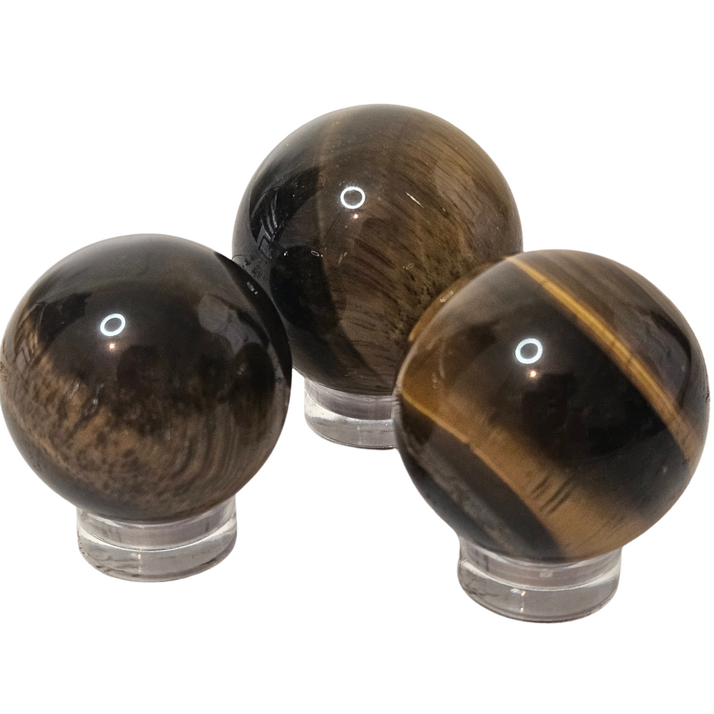 Tiger’s Eye Mini Sphere (25–30mm)