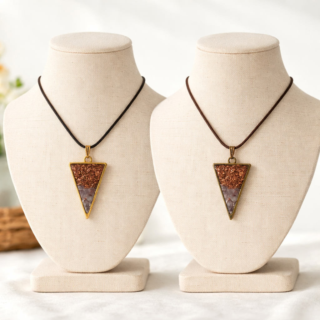 Mini Orgonite Triangle Pendant
